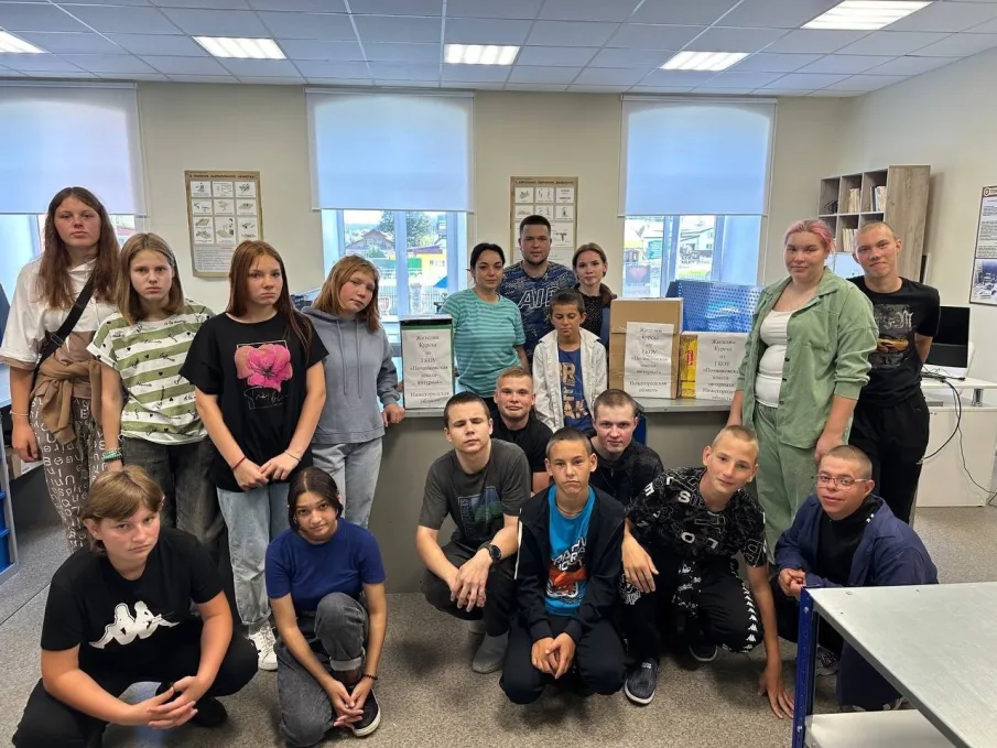 Гуманитарная помощь жителям Курской области от ГКОУ "Починковской школы-интернат"