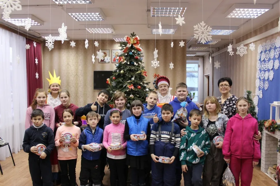 Фольклорное развлечение для детей Починковской коррекционной школы «Святки – колядки».