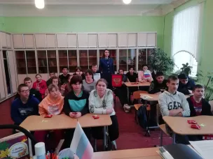 Встреча помощника прокурора Починковского района Ведышева А.А. с учащимися 6-9 классов ГКОУ "Починковской школы-интернат"