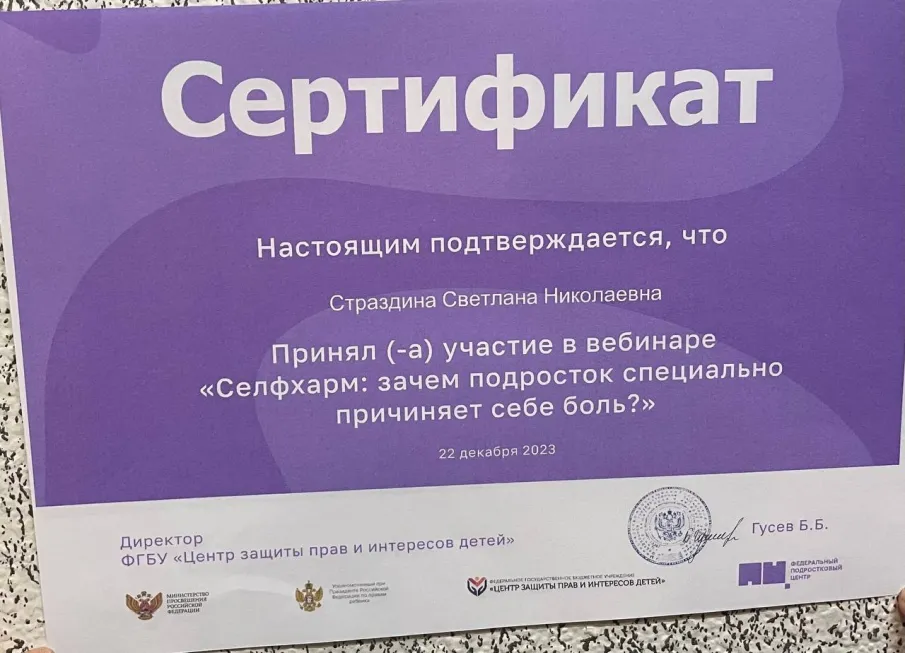 Всероссийские вебинары.